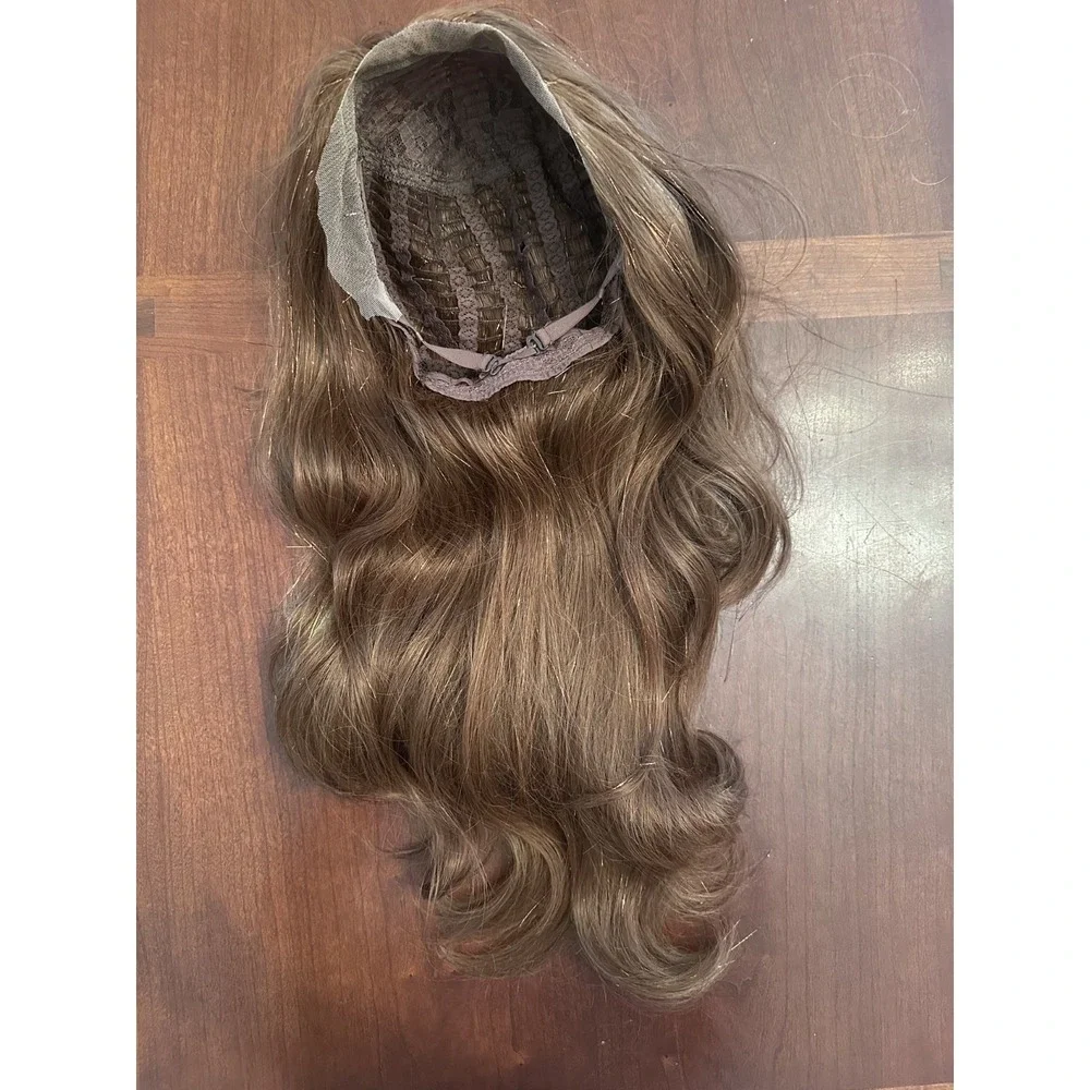 Long Auburn Copper Brown Wavy Lace Front Wig Tinsel - CSC Chelsey Smith Style